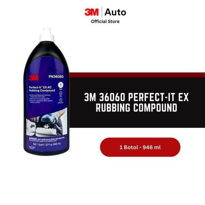 3M 36060 Perfect-It EX Rubbing Compound - Kompon untuk Body Repair Mobil