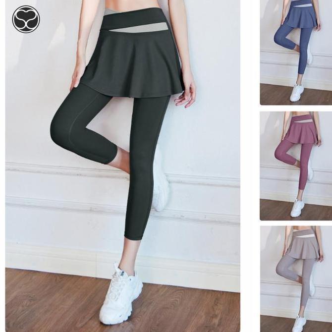 SecondShape - ROK Legging Olahraga Wanita Sport Yoga Padel Tennis Pants