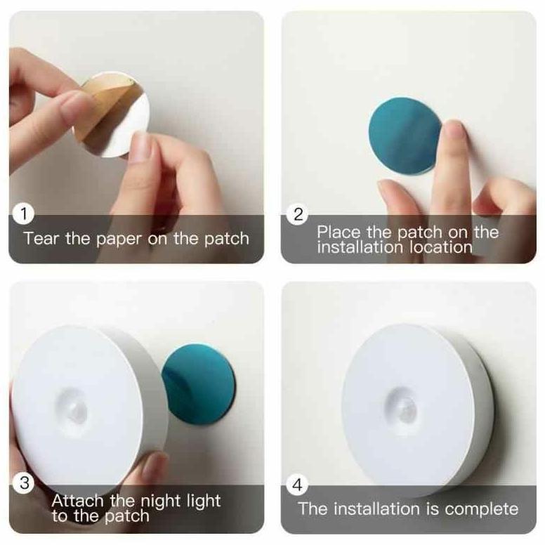 BestPromo Lampu Tidur Led Sensor Otomatis - Hemat Energi, Untuk Kamar & Kos, Bisa Dicharge