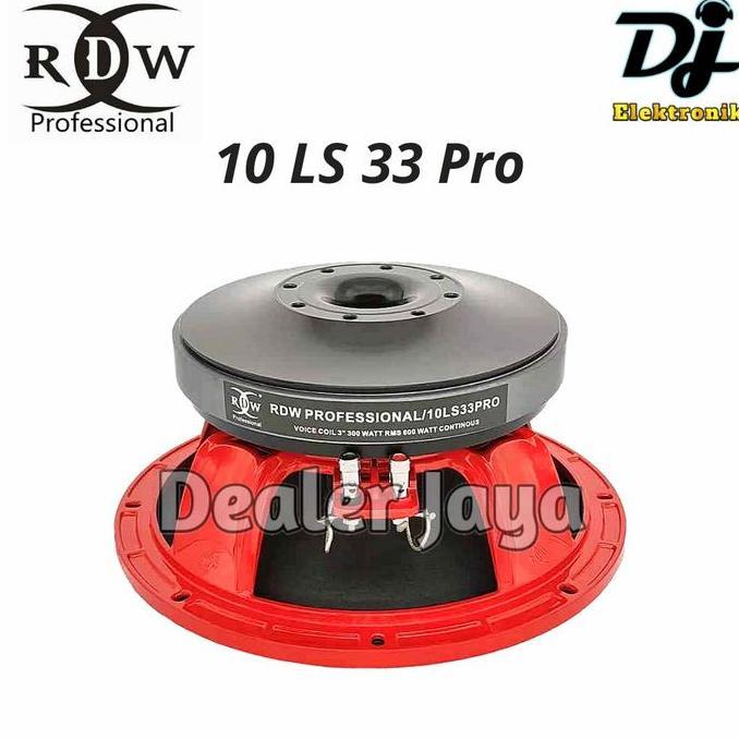 Speaker Komponen RDW 10 LS 33 Pro / 10LS33Pro / 33Pro - 10 inch