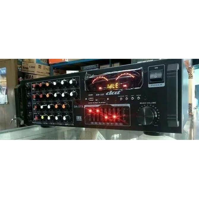 Power Ampli / Amplifier Karaoke DAT 313 / DAT313 bluetooth TERBAIK