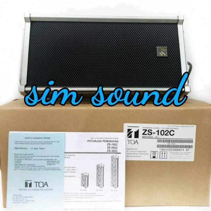 SPEAKER COLUMN TOA ZS 102C ZS102C ZS 102 C 10 TT