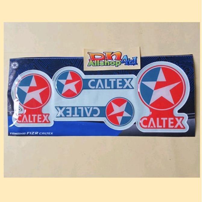 Stiker Emblem FIZR Caltex Timbul 3d untuk kendaraan Motor - Motorcycle Sporty