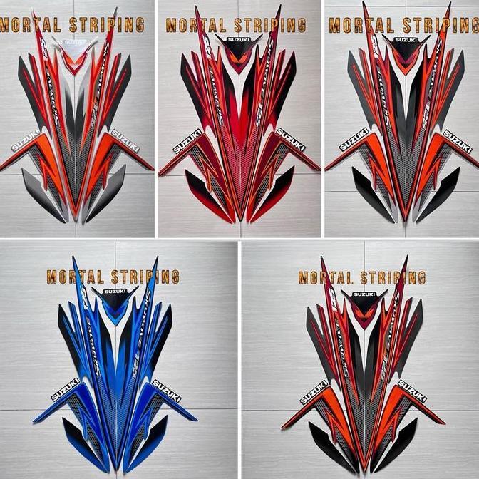 STIKER STRIPING LIS BODY SUZUKI SKYWAVE 125 2008 2009