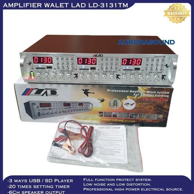 AMPLIFIER LET LAD LD-3131TM 3 PLAYER 6 CHANNEL AMPLI LET HH DISPLAY LED ORI GARANSI