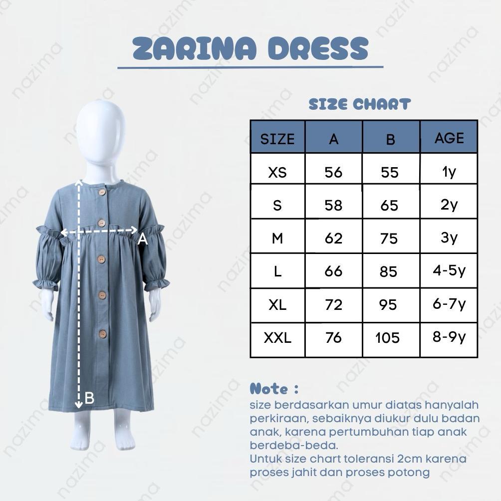 TERBARU Nazima Gamis Anak Zarina Set Part A