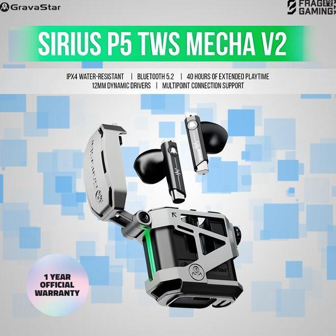 GravaStar Sirius P5 TWS Earbuds Defense Armour V2 (Space Grey)