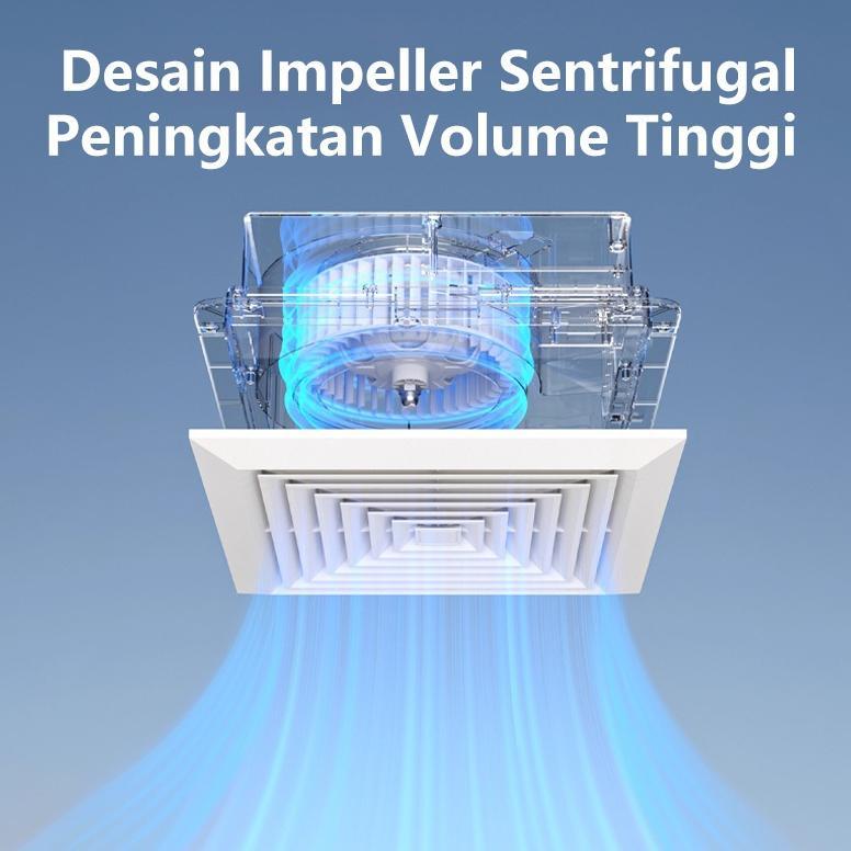 Terbaru Ducting Exhaust Fan Plafon Kipas Angin Blower Atap 10 Inch Dinding Tanpatutup/Kipas Angin Ve