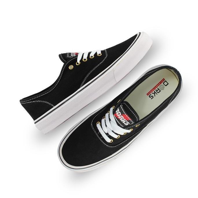Scarpa- Sepatu Dorks - Otentik Black Sepatu Snekers Casual Shoes Sekolah Pria Nita