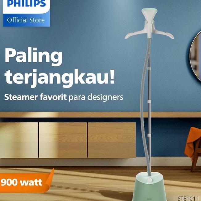 Philips Stand Steamer 1 Series Ste101175 Green Setrika Uap Paling Terjangkau Tangki Air Besar Favte 