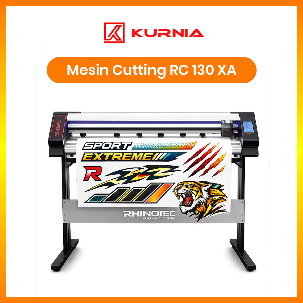 Rhinotech Mesin Cutting Stiker RC 130 XA Auto Contour Cut | Rhino RC130XA Plotter Auto Contour Garan
