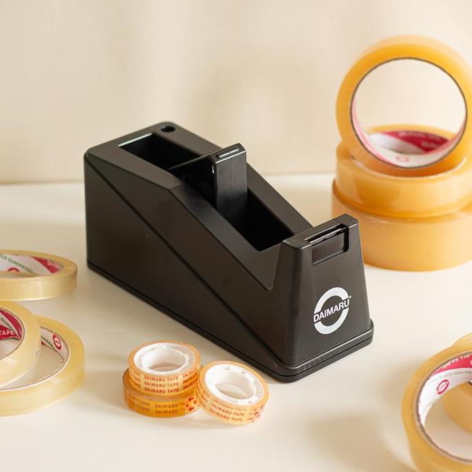 TAPE DISPENSER CUTTER DUDUK MEJA LAKBAN 12, 24mm & MINI SELOTIP TD