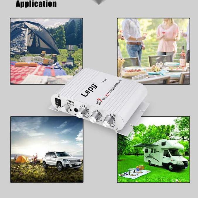 Promo Power Amplifier Speaker Mobil Treble Bass Booster Subwoofer Output Diskon