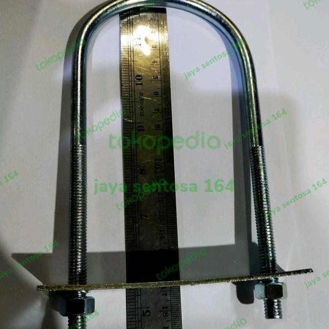 U Bolt Panjang M10 X 3 Inch | U Bolt Panjang 2 Pipa | U Bolt Tray