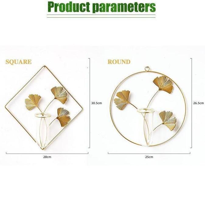 Pot Bunga Dinding Nordic Tempat Tanaman Air Bahan Besi Aesthetic Minimalis Hiasan Dinding