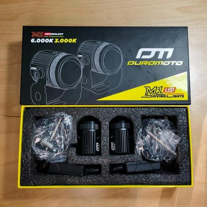 DUROMOTO M1 Lampu led proyektor motor mobil driving senlo