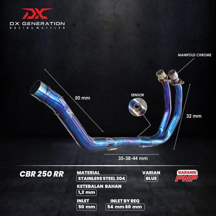 Header Bluemoon Mt 25 R25 CBR 250 RR Ninja 250 R atau All new Ninja