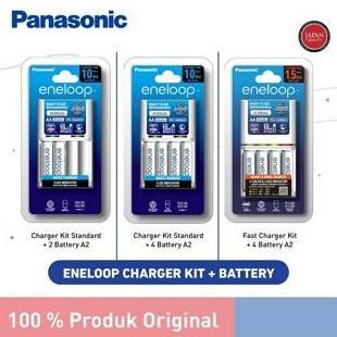 Panasonic Charger Kit Eneloop + Battery Rechargeable Eneloop AA