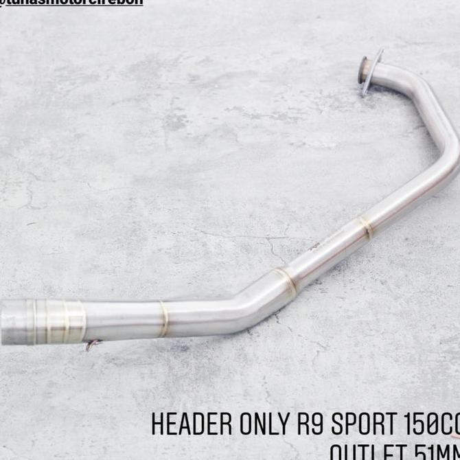 Header leher knalpot R9 CBR150 R15 GSX150 CB150 Vixion R MT15 XSR155