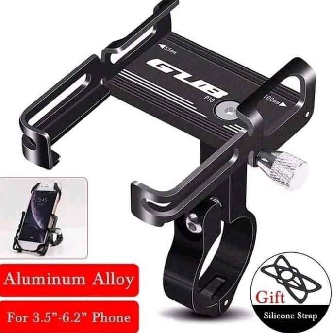 breket +  GUB P10  Holder hp handphone motor nmaz aerox pcx fazzio lexi vario beat dll