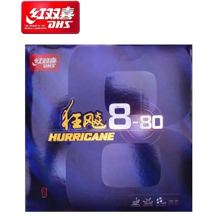 TERMURAH - DHS Double Happiness Karet / Rubber Hurricane 8-80 2.15 mm (LICIN)