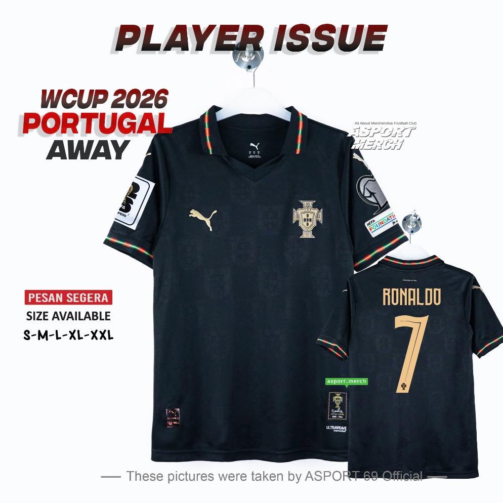 JERSEY PLAYER ISSUE PORTUGAL AWAY 2026 BLACK PANTHER PI PORTUGAL AWAY 26 PILDUN HITAM