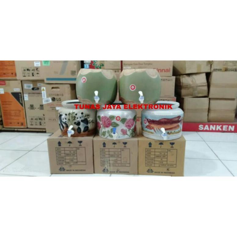 Guci Galon Keramik Embos / Guci Trisensa / Guci Galon Trisensa