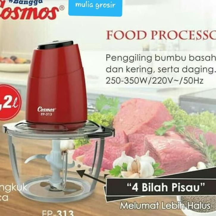 Food Processor Cosmos Fp 313 / Chopper Cosmos / Pencacah Daging Cosmos