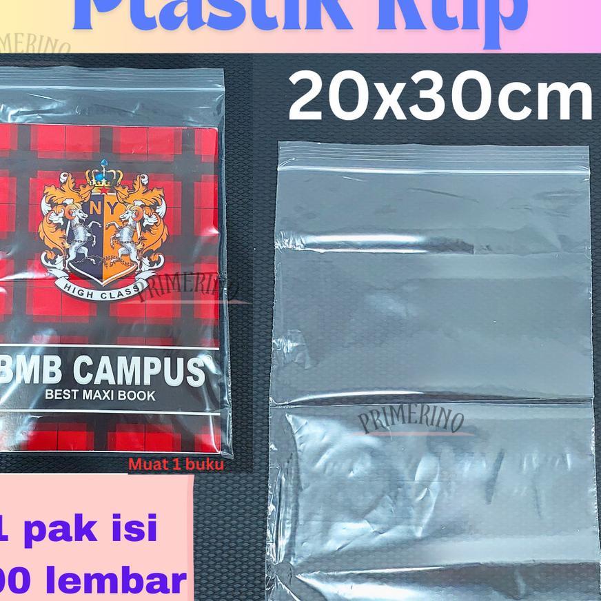 (100 Lembar) Plastik Klip 20X30Cm / Plastik Ziplock Plastik Packing Baju Makanan Ekonomis