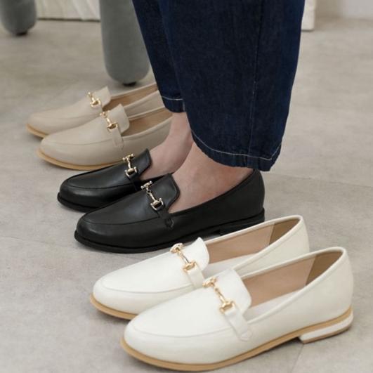 Vimemo Zenna - Sepatu Loafers Vintage Minimalist Slip On Shoes | Sepatu Kerja Wanita