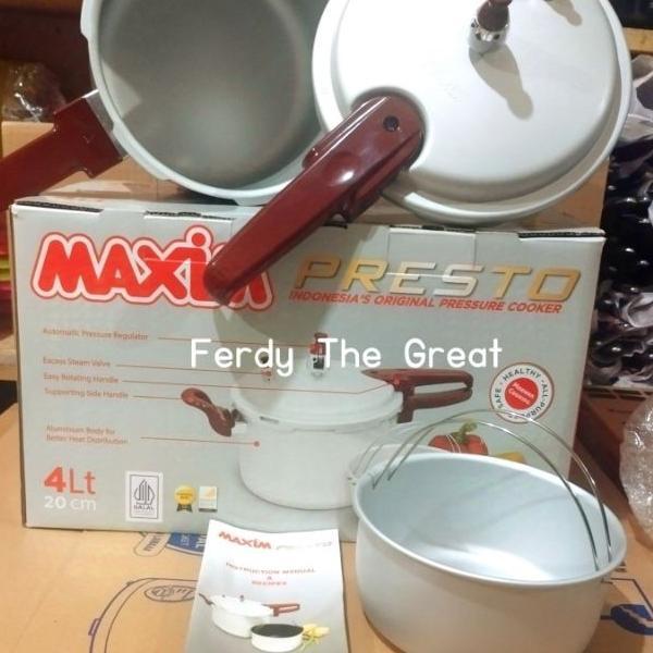 Panci Presto Maxim 4 Liter / Panci Pelunak Daging / Panci Serbaguna