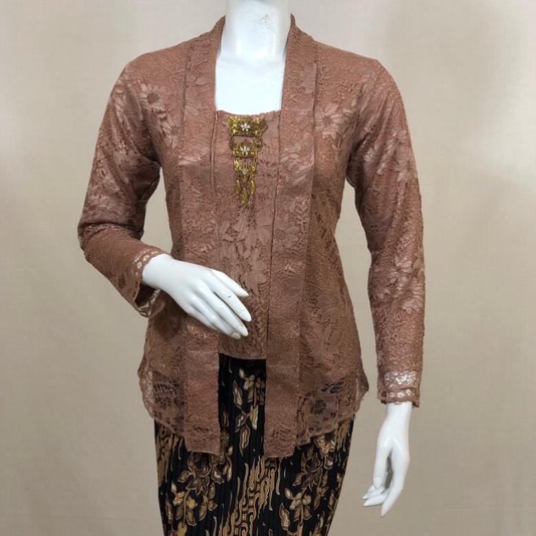 best deals kebaya kutu baru brokat / atasan kutu baru brokat / kebaya wisuda