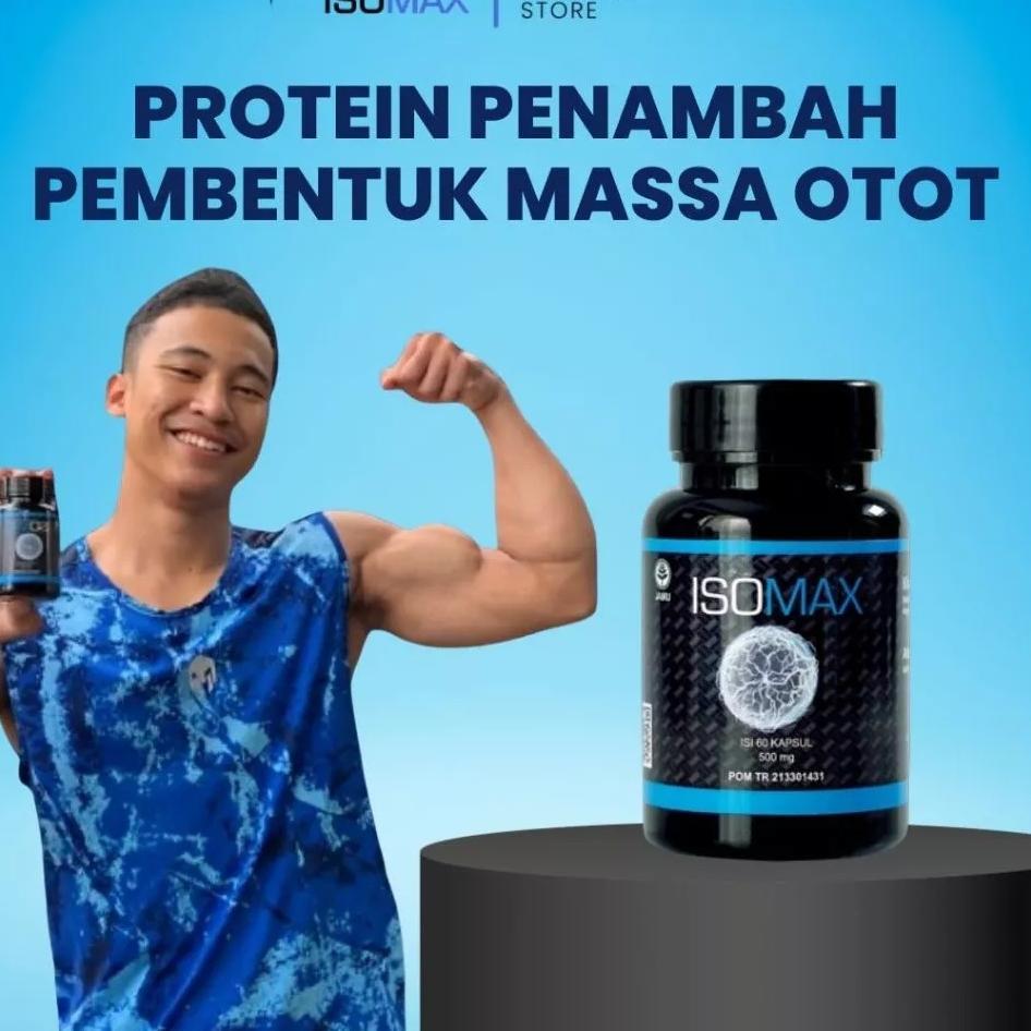 Isomax Protein Penambah Pembentuk Massa Otot Suplemen Gym Stamina Olahraga