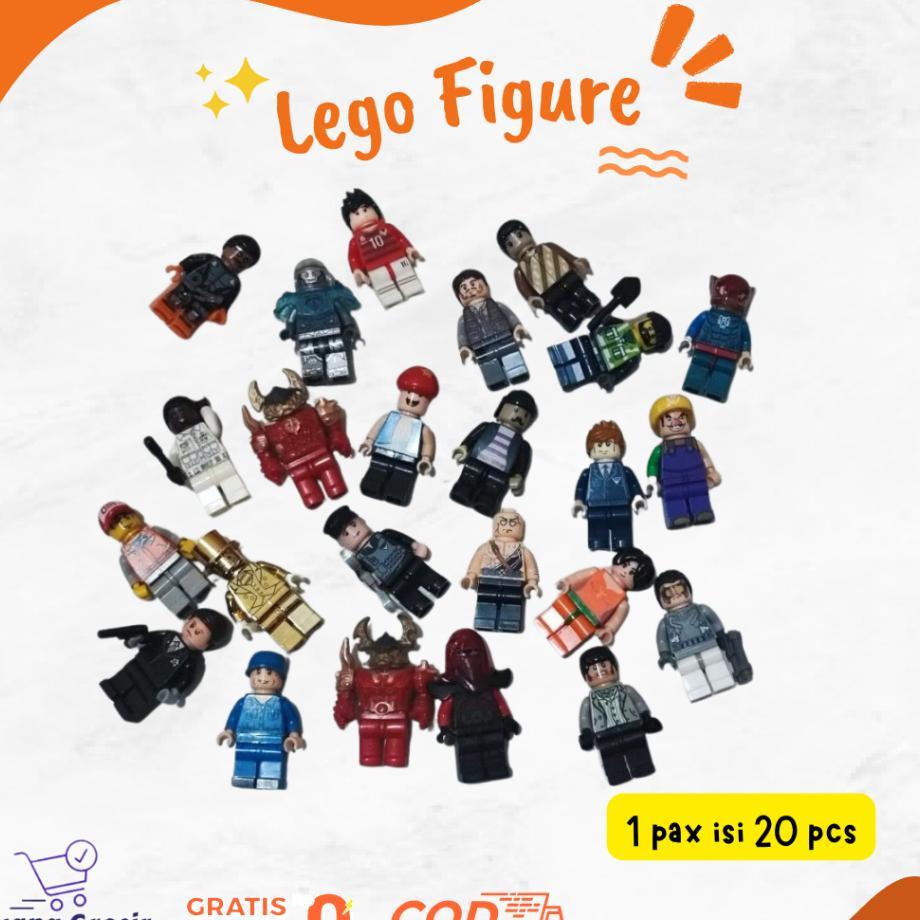 Lego Figure Mainan Anak 20 Pcs Cewek Cowok
