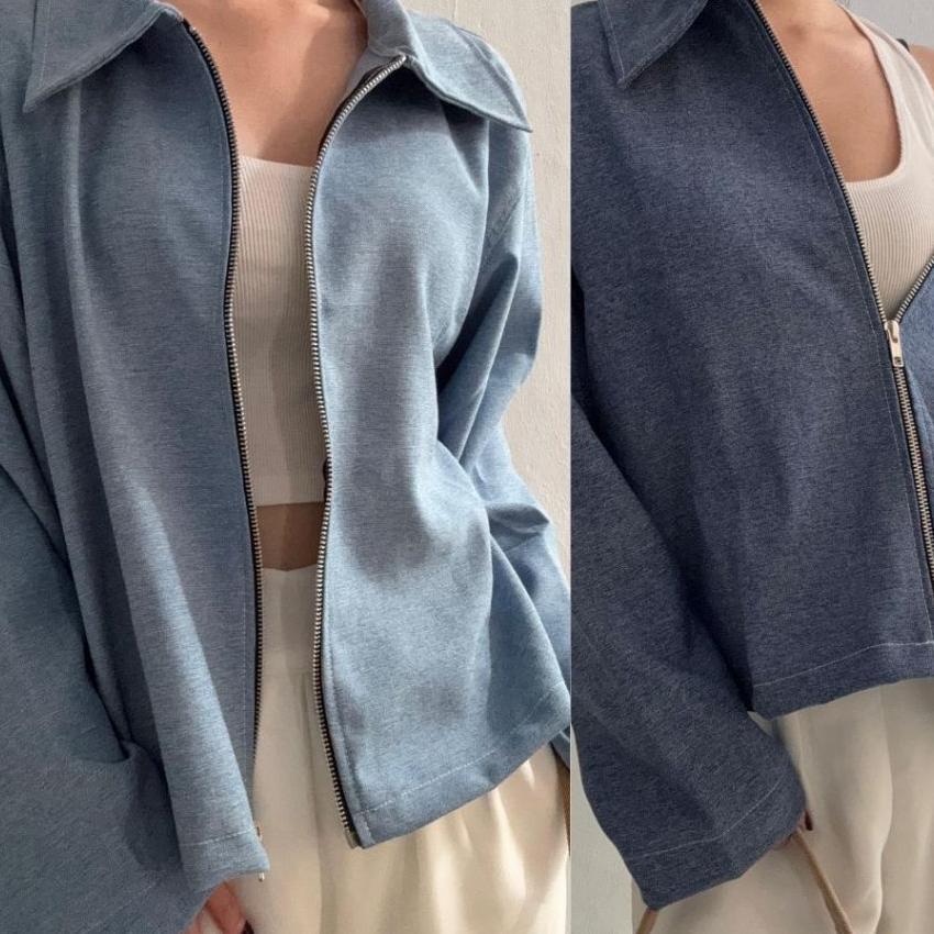 Satize | Sarah Denim Jacket - Jaket Oversized Denim - Oversized Outer - Denim Outer Boxy - Boxy Jake