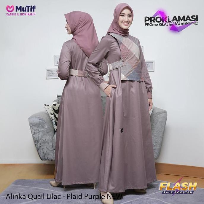 Mutif Sarimbit Alinka Alinski Plaid Purple
