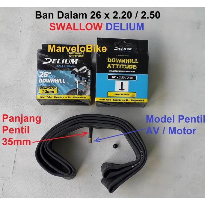 Ban Dalam Sepeda 26 X 2.20 / 2.50 Swallow Delium