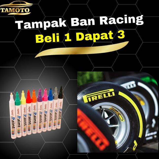 Spidol Ban Permanent Motor Mobil Pewarna Ban F1 Paint Marker