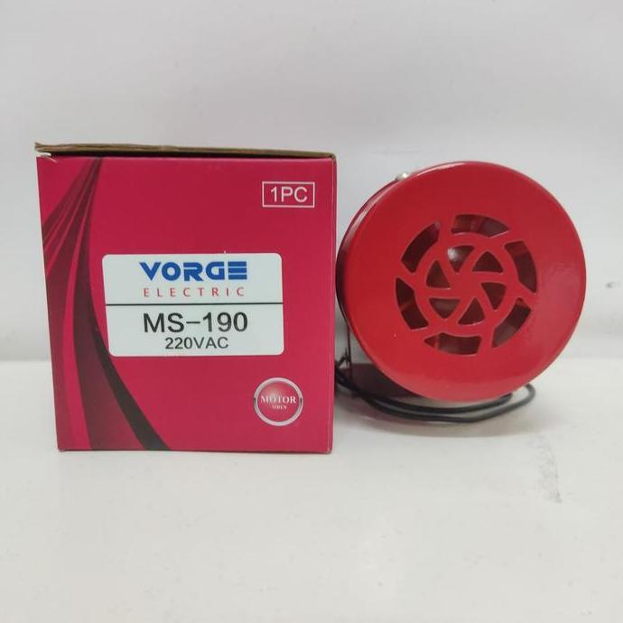 Motor Sirene Red Metal Case MS-190M Fort Bebi Sirine Ms190
