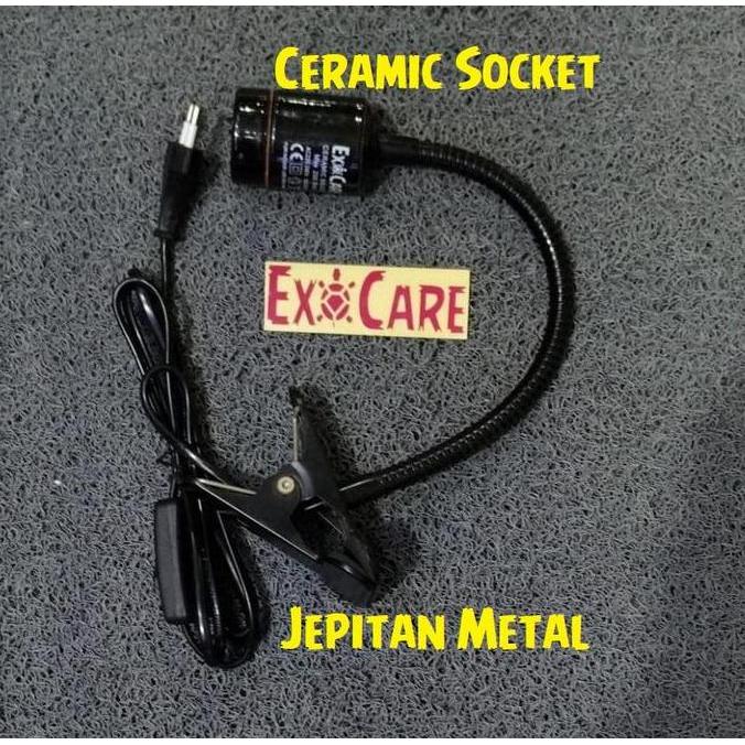 FITTING JEPIT METAL PREMIUM CERAMIC REPTIL SULCATA ALDA 30CM EXOCARE