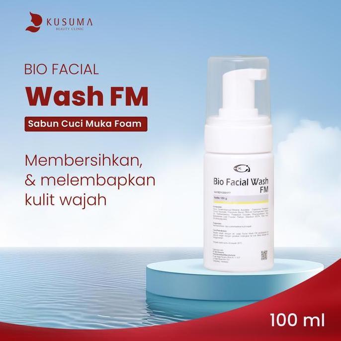 Kusuma Beauty - Bio Facial Wash FM 100ml - Sabun Cuci Muka Foam Lembut pembersih  wajah