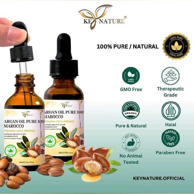 ARGAN OIL PURE COLD PRESSED MOROCCO/ MINYAK ARGAN MURNI 100% MOROCCO