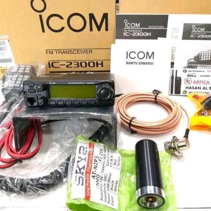 Radio Rig Icom 2300H Paket Full Set Antena Mobil Original Icom 2300H Terbaru 