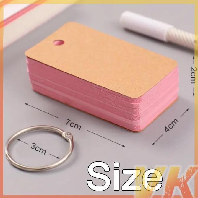 FLASH CARD/FLASH CARD POLOS 50 LEMBAR Flash Card / Memo Ring / Flash Card Polos Edukasi Belajar Anak