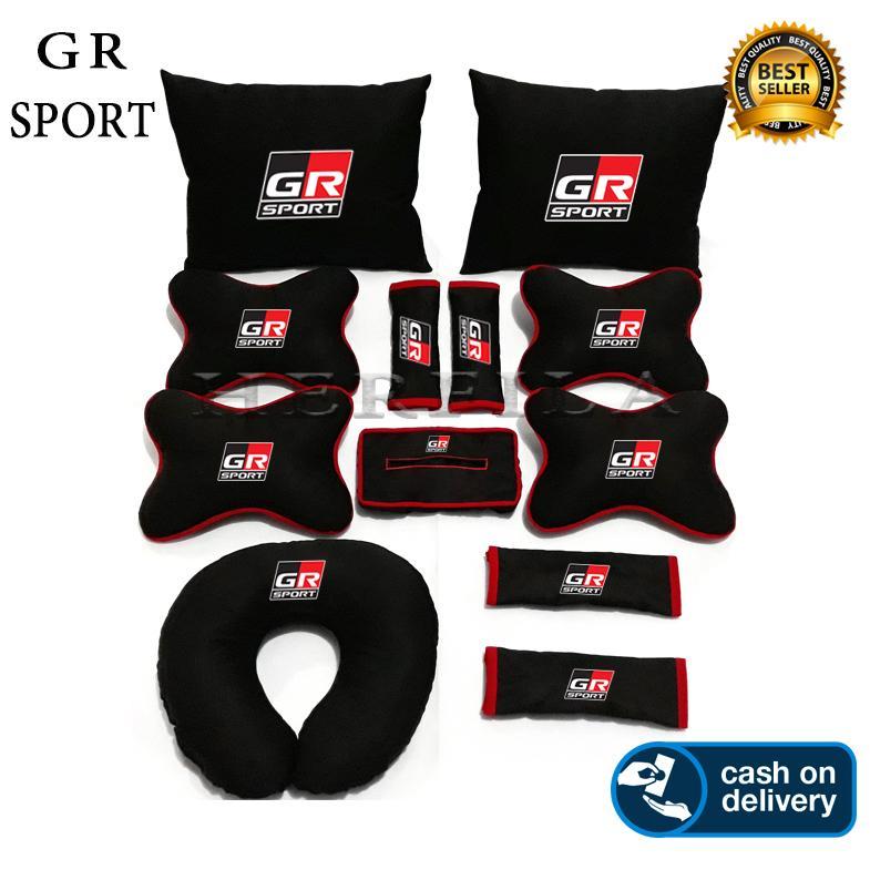 Gr Sport Bantal Aksesoris Interior Mobil Gr  Agya, Raize, Yaris, Avanza, Veloz, Rush, Kijang Innova,