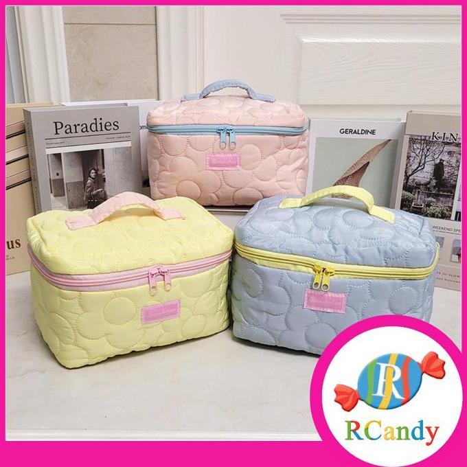 Tas Kosmetik Puffy Pouch Premium Simple Cute Besar