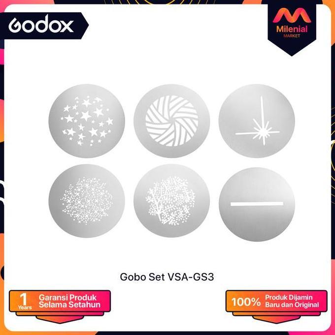 Godox Gobo Set Pattern & Shape GS3 for VSA Spotlight Attachment