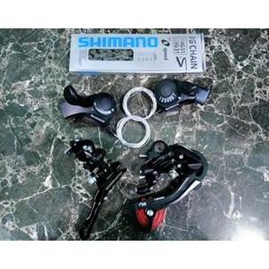 Groupset Shimano 7 Speed Tourney TX35 TY300 3 X 7 Speed MTB Roadbike Sepeda Lipat Minion Minivelo