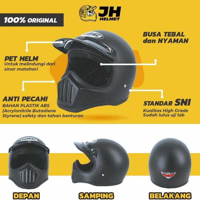 Comet- Helm Cakil Hbc | Helm Retro | Full Face | Hbc Cakil | Jual Helm