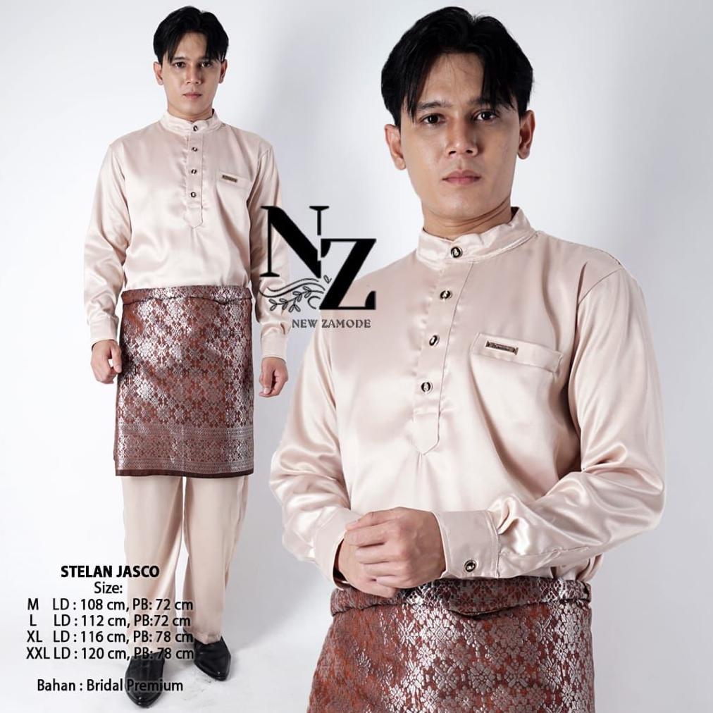 NEW BAJU MELAYU PRIA MODERN / STELAN TELUK BELANGA / STELAN BAJU KURUNG MELAYU / BAJU PRIA KONDANGAN